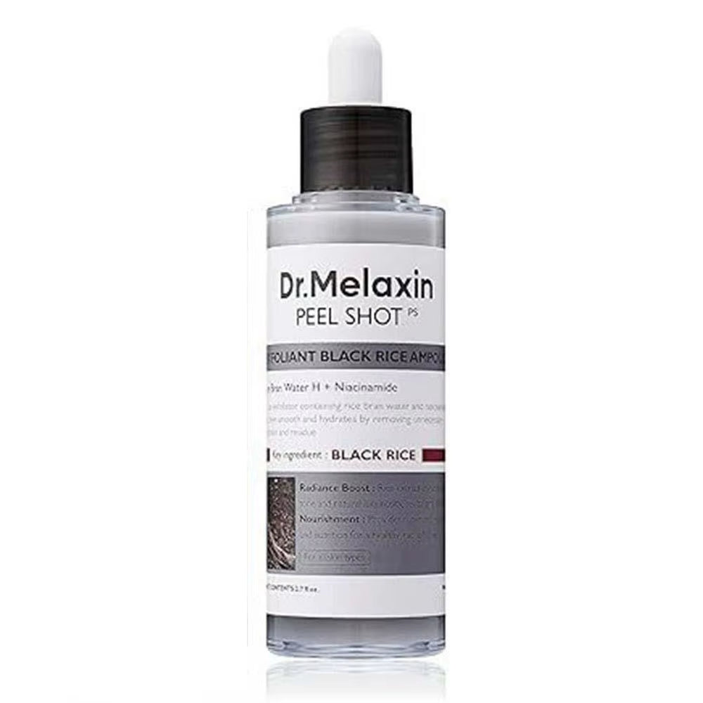 Dr.Melaxin Peel Shot Glow Rice Peel Ampoule Gentle Exfoliant Korean Skincare for All Skin Types Face Treatment